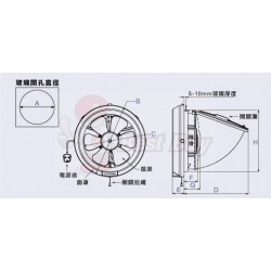 Mitsubishi 三菱 V-15SL3T/V-20SL3T 抽氣扇