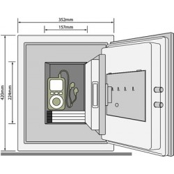 耶魯 Yale YDM/420/FG3 資料數據用途防火夾萬 (大型)